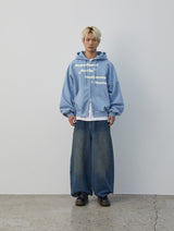 Oil Washed Denim Pants (Dirty Blue)
