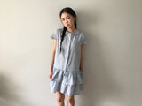 Twin Shirt フリルワンピース (2color)