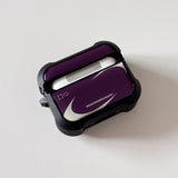 Dusty, Nostalgic Vibes AirPods Case Epoxy Bumper (DarkPlum/Ivory)