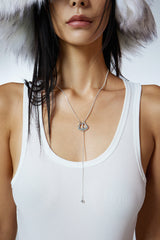 Belt Drop Ball Y Chain Necklace