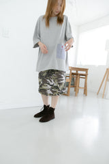 apple button check pocket top(2colors)
