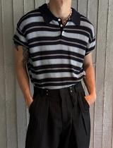 [S/S] Inconnect stripe kara half knit(3color)