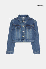 Deva short denim trucker jacket