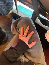 Big ball piercing ring