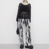 イエローカラードパターンパンツ