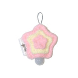 (made) strawberry cream star light bulb keyring