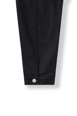 Coated denim trucker jacket
