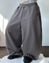 CARPENTER BIG CARGO BALLOON SIDE PINTUCK PANTS 🩶🖤🤍4COLOR
