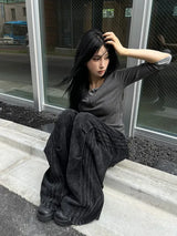 Track Wide Sweatpants