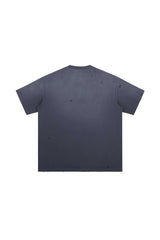 ディストレスドスプレーオーバーサイズTシャツ