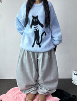 Hooky Balloon Fleece Wide Balloon Long Pant 🖤🤎 3 COLOR