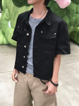 Fix Slash Wrap Denim Jacket 3C