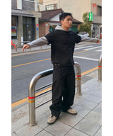 フードレイヤードロングスリーブ