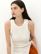 26SS★ [Premium Plating] Champagne Full Moon AB(W) Big Bowl Long Necklace