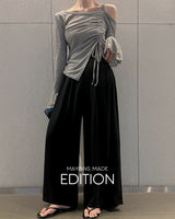 【MADE】Linen wide pants