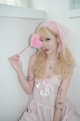 Secret Heart Necklace (Pink/Black)