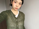 ティングルシースルーカーディガン (6color)