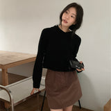 [MADE] ALMOND ETHNIC CORDUROY SKIRT