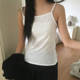 Minkoo dot inner layered sleeveless