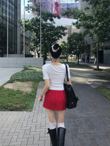 Natural Days Linen Mini Skirt