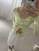 レースキャミトップ (Dumble, Bio-Washed) 2sizes - Ivory