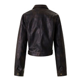 Denver Black Leather Zip-Up Jacket 233313027
