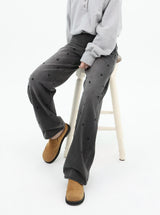 DOT PRINT STRAIGHT DENIM code 26002