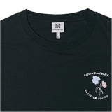 FMW フラワー ロゴ T シャツ - ブラック