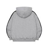 LARINE TRACK LINE HOOD ZIP-UP UNISEX (2Color) 