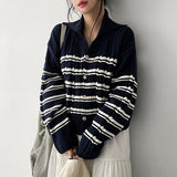 Bante  Sailor Collar Knitwear Cardigan