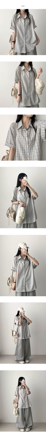 Tika 半袖チェックシャツ Southern