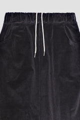 Corduroy maxi skirt, Charcoal