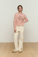 WITTY BUNNY JACQUARD KNIT [PINK]