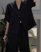 tancel blouse (black)
