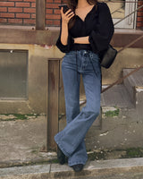 Accu bootcut denim pants