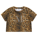 JUBY LEOPARD HOTFIX CROP T
