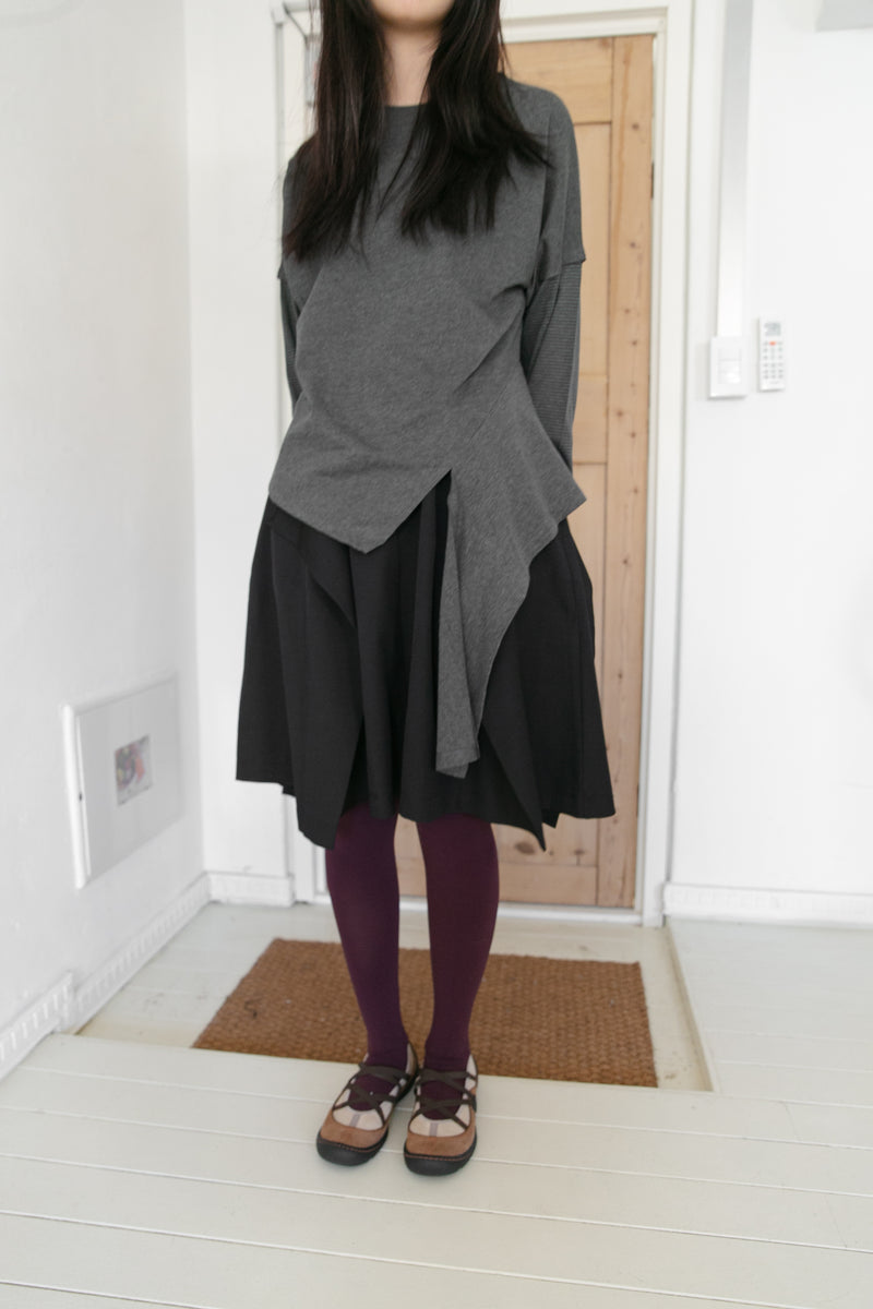 wrap button midi skirt(2colors)