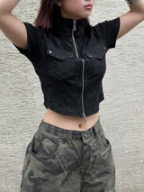 Ooty Stretch Zip-Up T