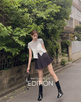 [MADE] Ritten pleats mini skirt (with underwear)