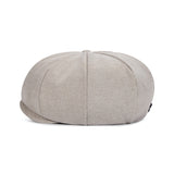 VARZAR Logo Easy Fit Newsboy Cap / Warmtaupe