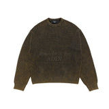 24FW SPRAY WASHING OVERSIZE KNIT BLACK