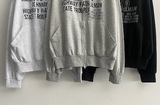 Lantic Lettering Boxy Fit Two Way Hooded Zip-Up