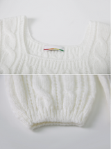 Merry Twisted Puff Square Knit (11color)