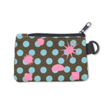 XTA087 Dot Keyring Card Wallet (BROWN/BLUE)
