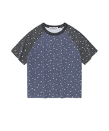 CAVISH X LELBO BROWN W STAR RAGLAN SS TEE NAVY(CV2FMFT545C)