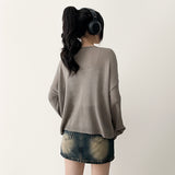 TJ V-Neck Summer Knit Cardigan