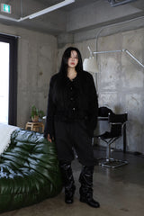 Serine boucle crop jacket