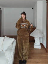 [Mink Brushed] Trust Velvet Corduroy Crop Hood
