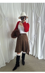 COLLAR BOLERO KNIT CARDIGAN (5COLORS!)