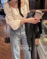 【MADE】シャーリングブラウス